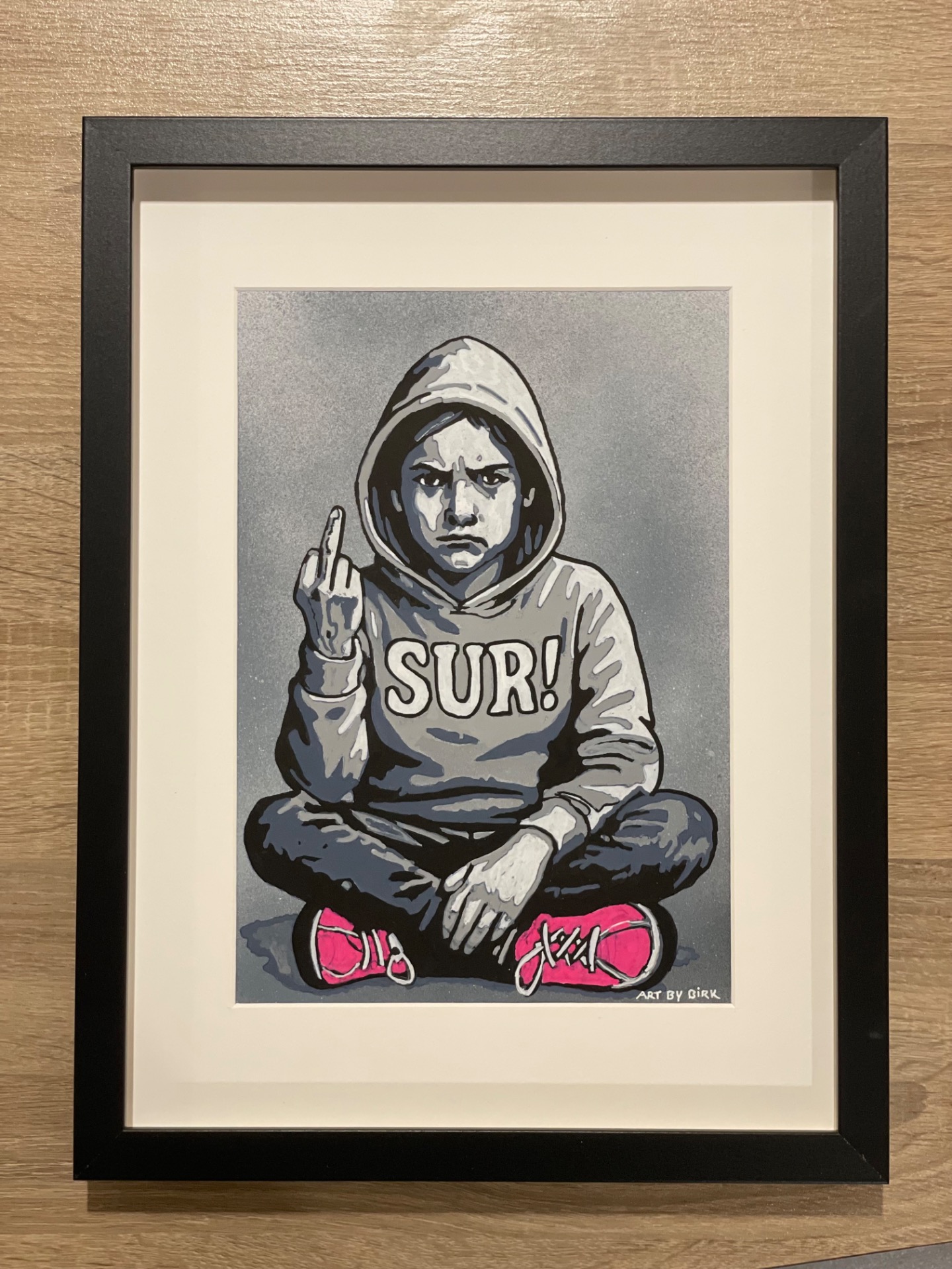 "Sur" original bilde - Art By Birk