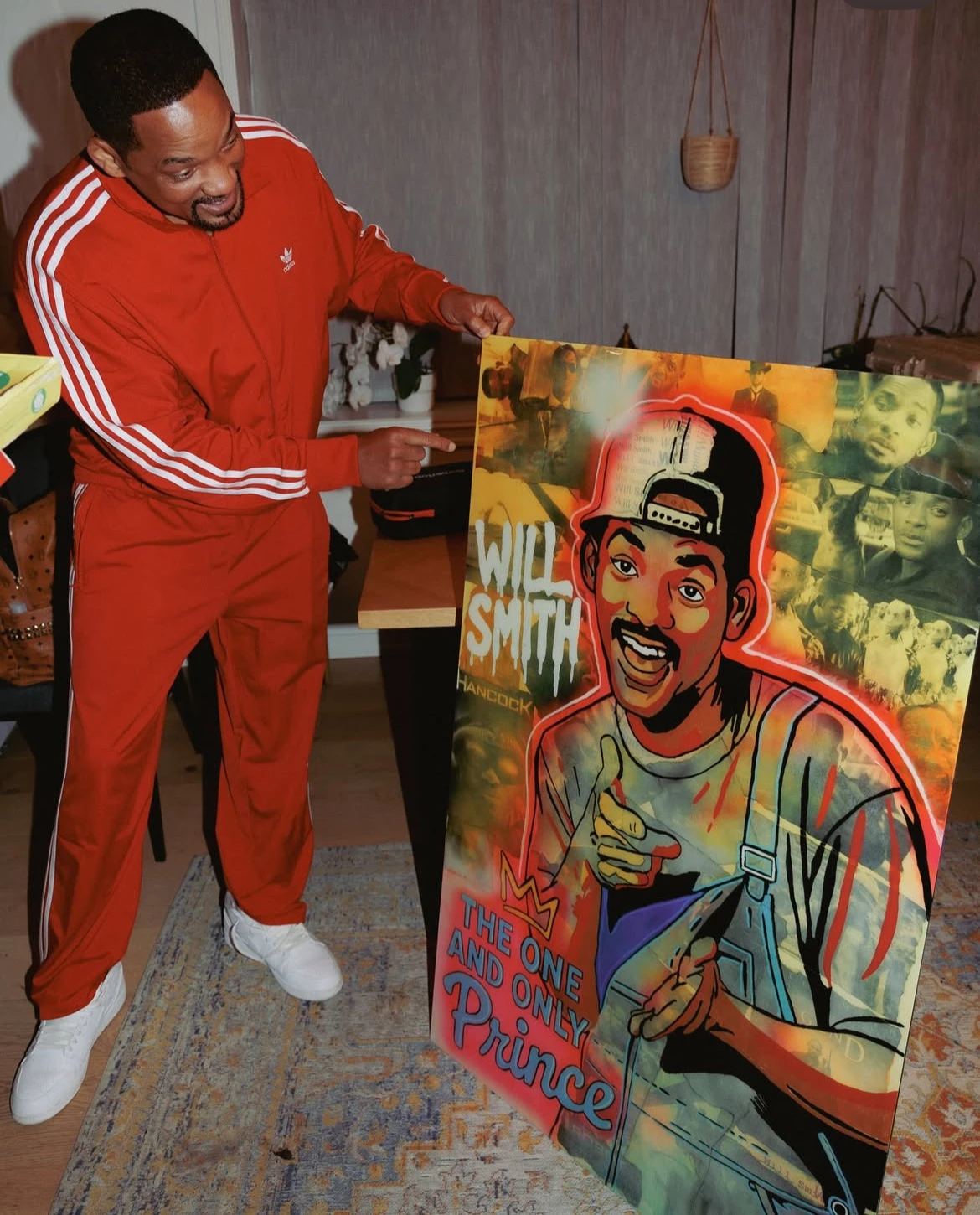 Will Smith med originalt verk fra Art by Birk