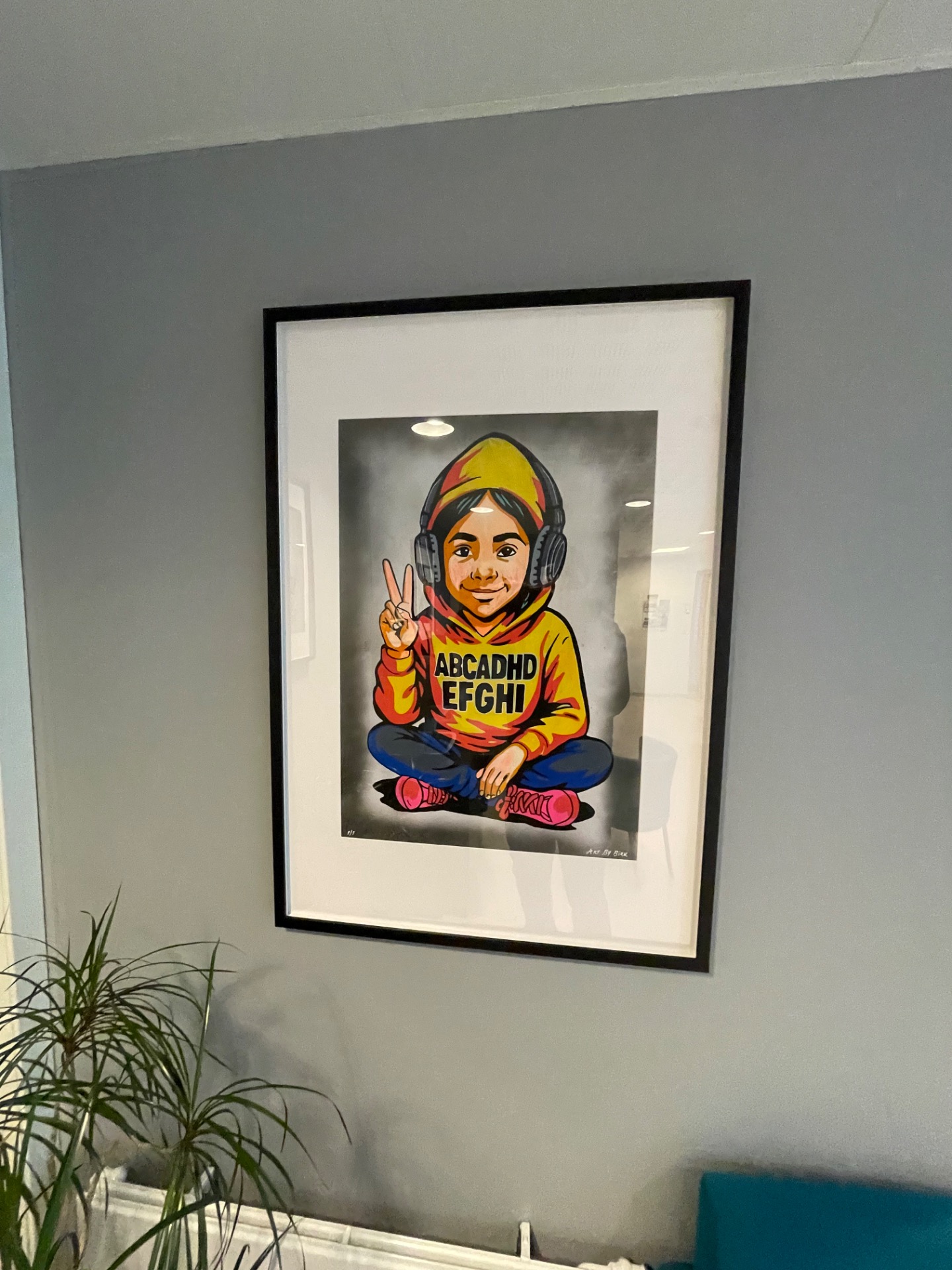 Adhd bilde montert på plass - Art By Birk